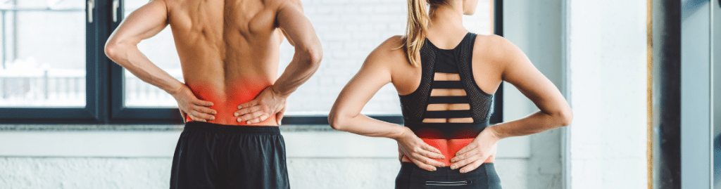 Illustration of common causes of back pain at Neu Life Chiropractic in Tomball, TX