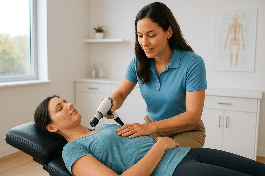 Piezowave therapy treatment at Neu Life Chiropractic in Tomball, TX