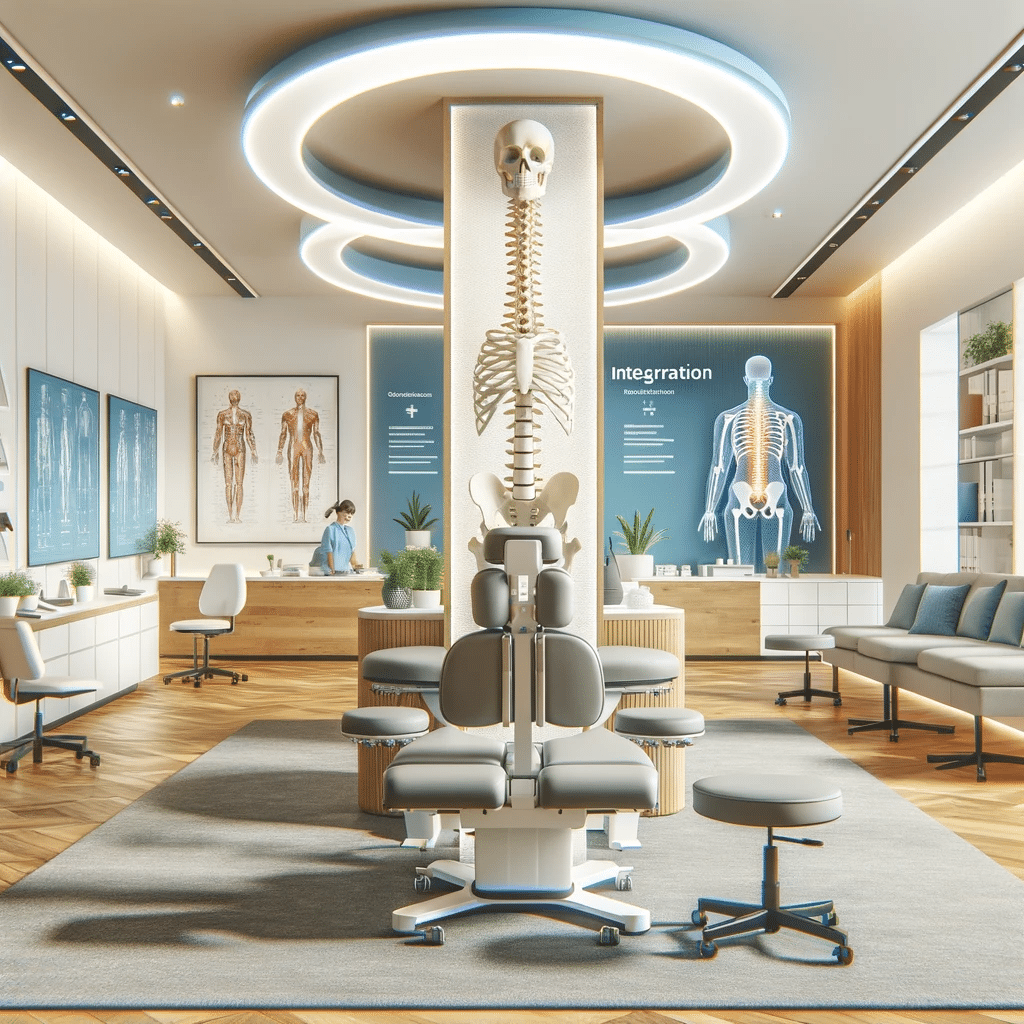 Chiropractor demonstrating a holistic treatment approach beyond traditional spinal adjustments