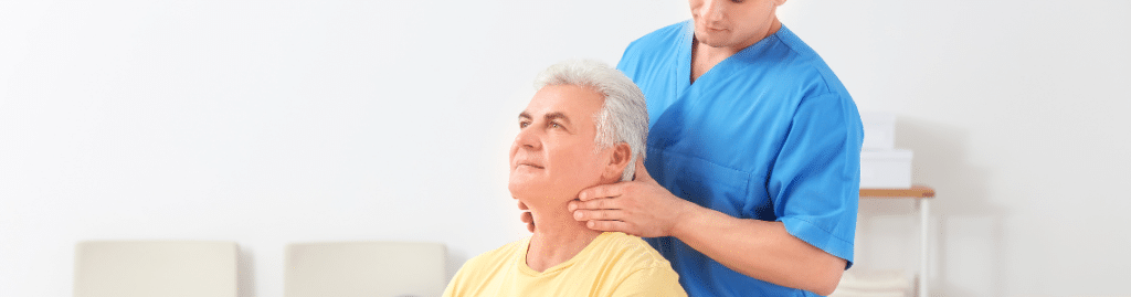 Chiropractor reducing neck cracking risk at Neu Life Chiropractic in Tomball, TX