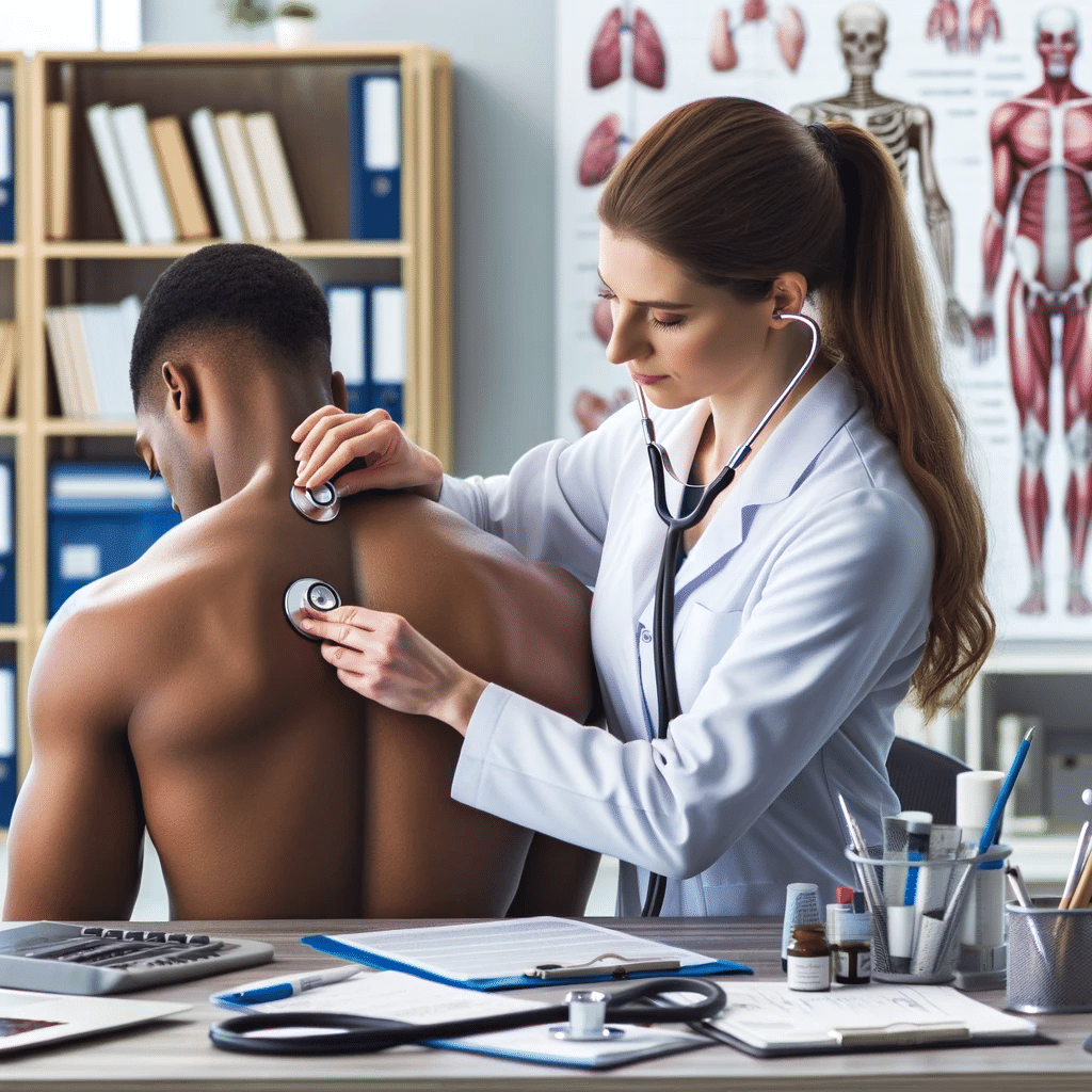 Healthcare professional conducting a thorough patient assessment for personalized treatment planning