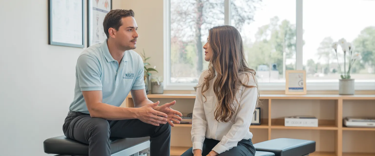 Chiropractic care room at Neu Life Chiropractic in Tomball, TX