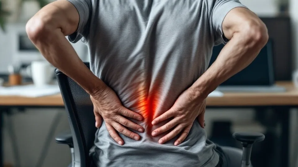 Man with lower back pain seeking chiropractic care in Tomball TX