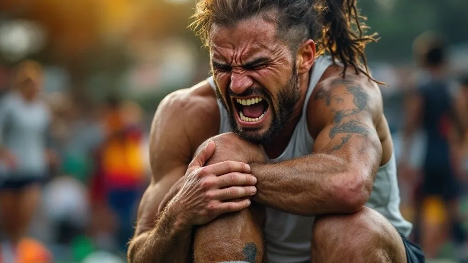 Athlete with a sports injury receiving chiropractic care in Tomball TX