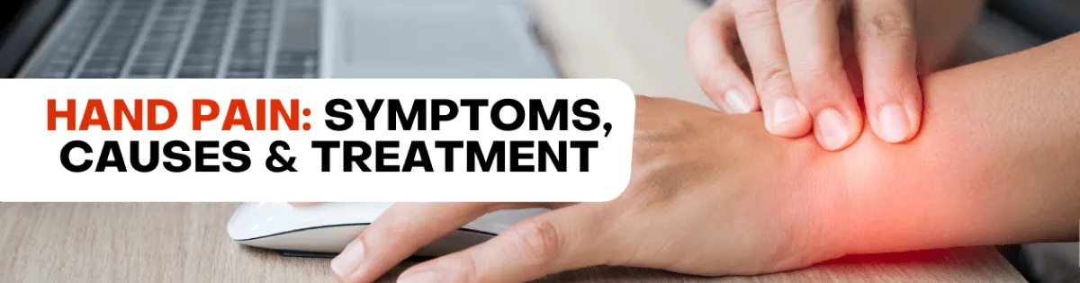 Dr. Rob Neuenschwander evaluating hand and wrist soft-tissue pain for PiezoWave therapy